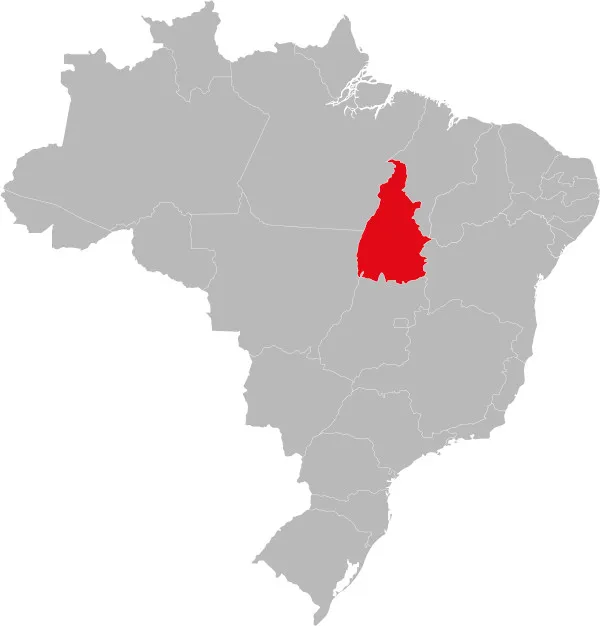 Mapa do Tocantins